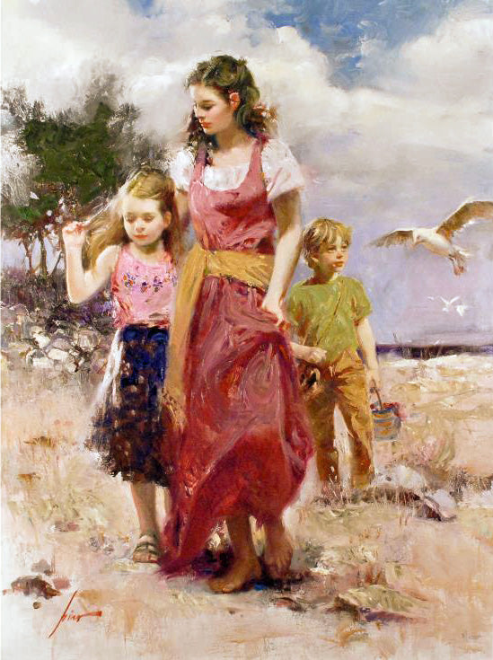 Sea Spray Pino Daeni Giclée on Canvas Print Artist Hand Signed and Numbered