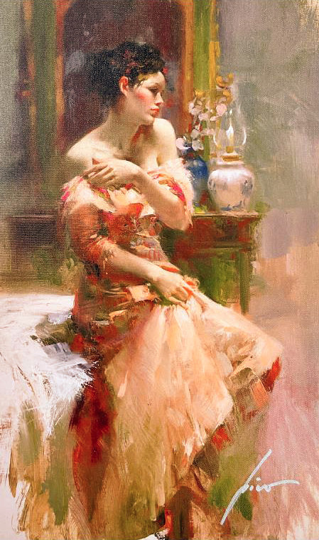 Silk Taffeta Pino Daeni Canvas Giclée Print Artist Hand Signed and Numbered