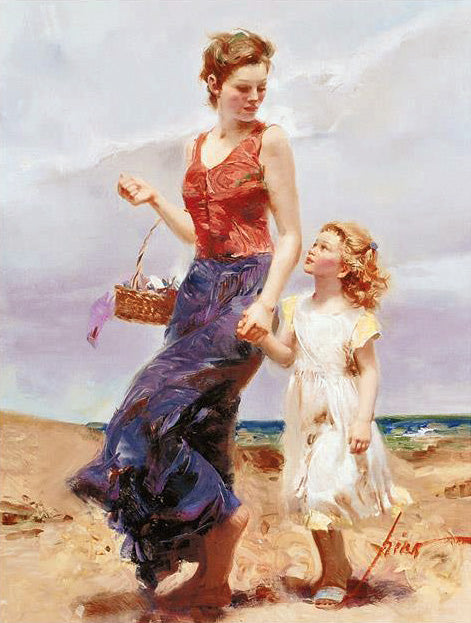 Affection Pino Daeni Canvas Giclée Print Artist Hand Signed and Numbered