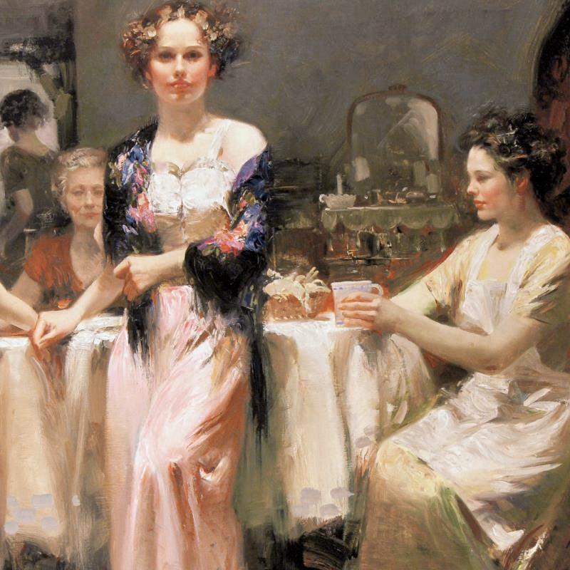 The Gathering Pino Daeni Canvas Giclée Print Artist Hand Signed and Numbered