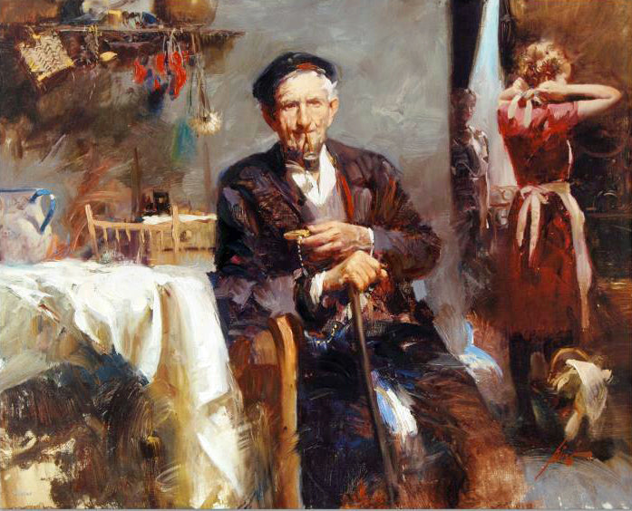 Fleeting Moments Pino Daeni Canvas Giclée Print Artist Hand Signed and Numbered