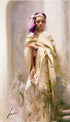 The Silk Shawl Pino Daeni Canvas Giclée Print Artist Hand Signed and Numbered