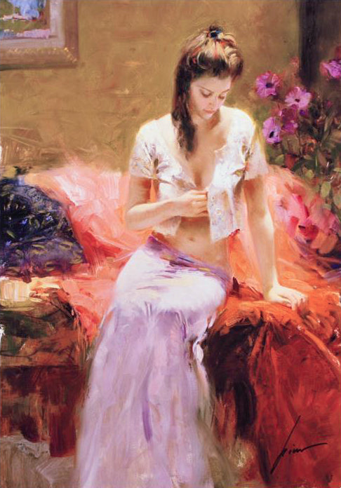 Into The Night Pino Daeni Canvas Giclée Print Artist Hand Signed Numbered