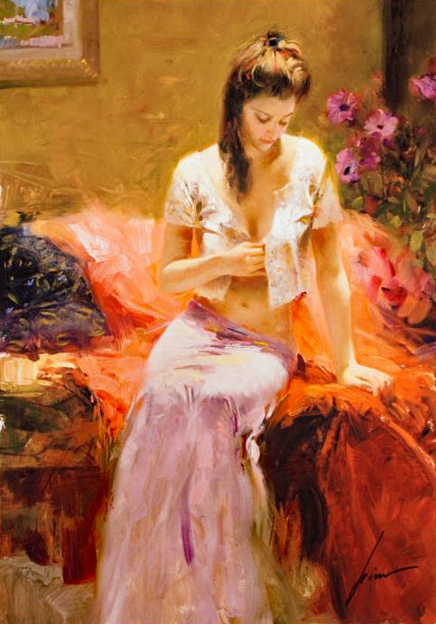 Into The Night Pino Daeni Canvas Giclée Print Artist Hand Signed Numbered