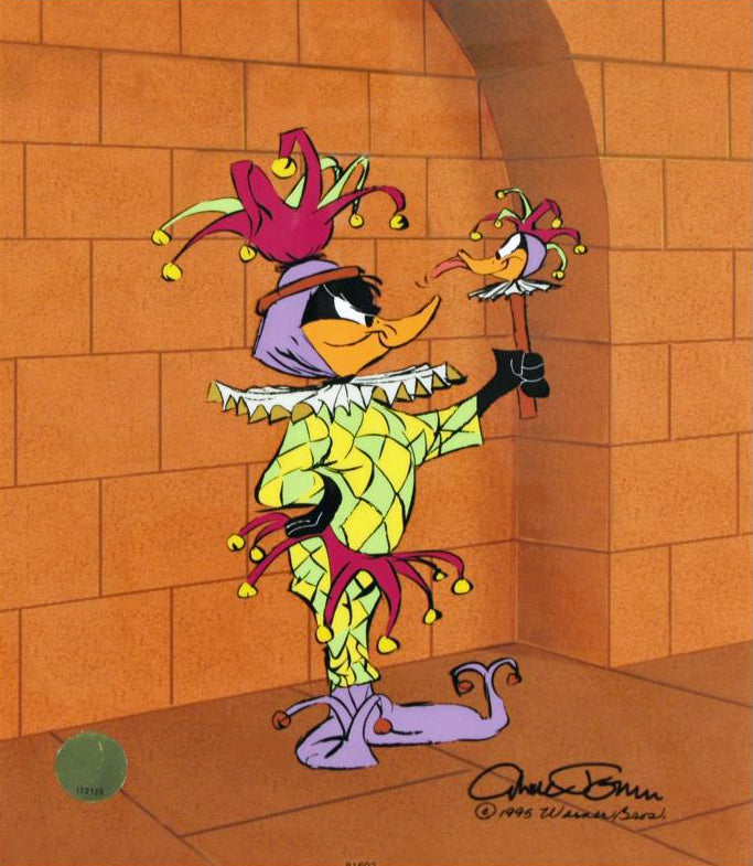 Rude Jester Chuck Jones Hand Painted Animation Cel Artist Hand Signed and Numbered