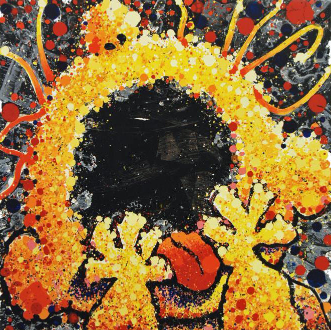 Black Velvet Scream Tom Everhart Hand Pulled Lithograph on Deckle Edge Paper Artist Hand Signed and Numbered