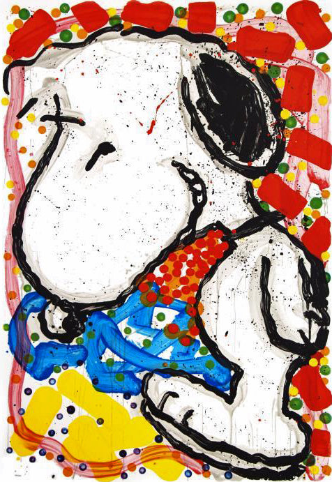 Hip Hop Hound om Everhart Hand Pulled Lithograph on Deckle Edge Paper Artist Hand Signed and Numbered