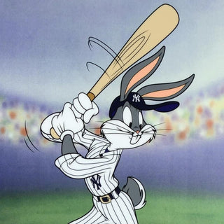 Bugs Bunny NY Yankees Baseball Limited Edition Sericel of Warner