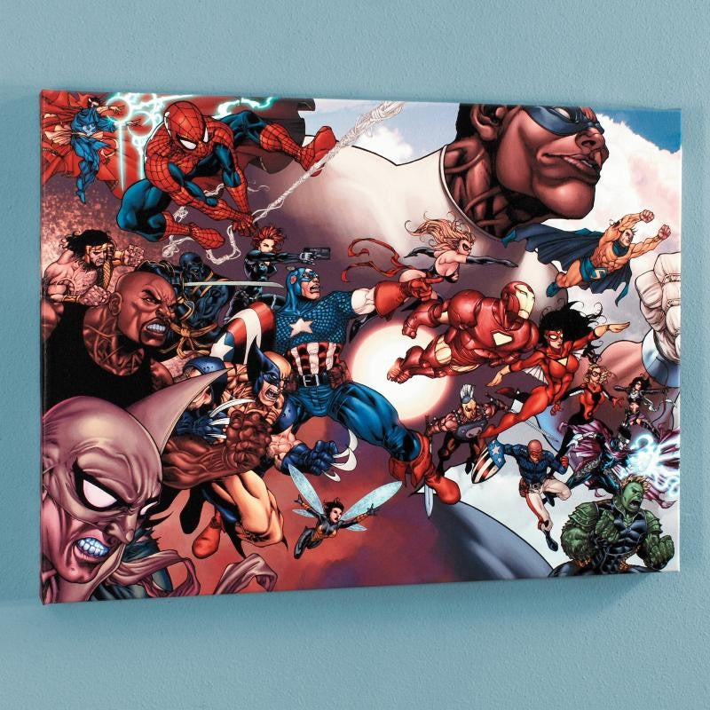 What If Civil War 1 Marvel Comics Artist Harvey Tolibao Canvas Giclée Print Numbered