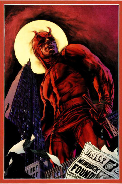 Daredevil Marvel Collector Covers Series Fine Art Lithocel Diptych Print Numbered and Matted