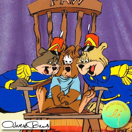 Bear For Punishment Chuck Jones Hand Painted Animation Cel Artist Hand Signed and Numbered