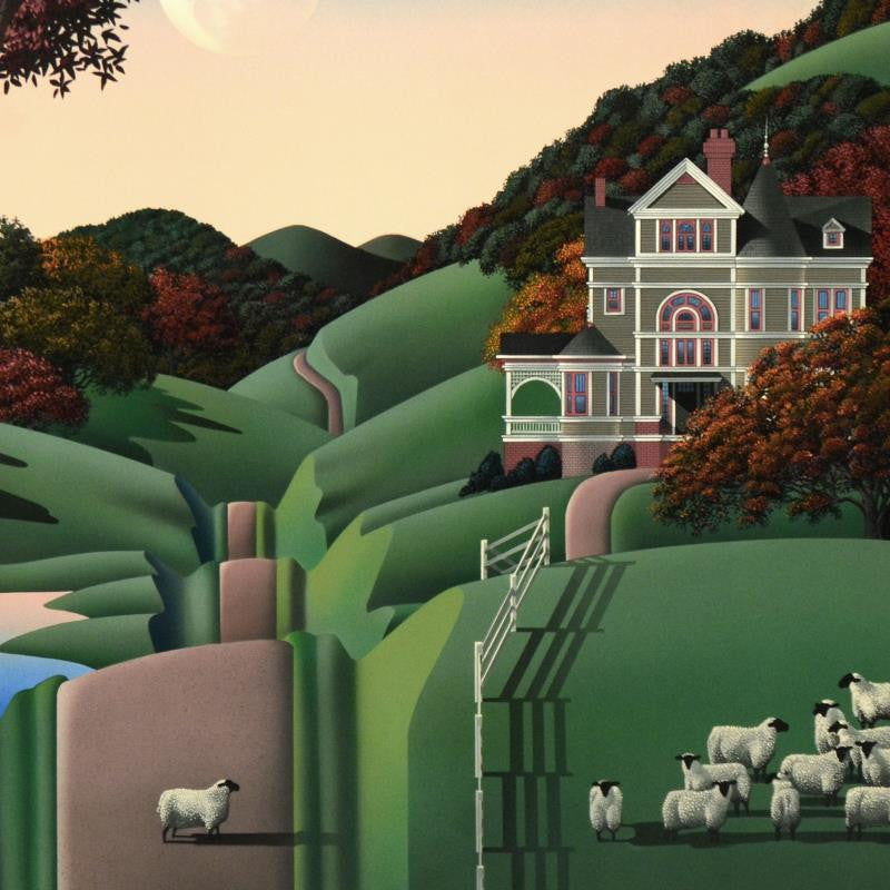 Seven Sisters Road Jim Buckels Serigraph Print Artist Hand Signed and Roman Numeral Numbered