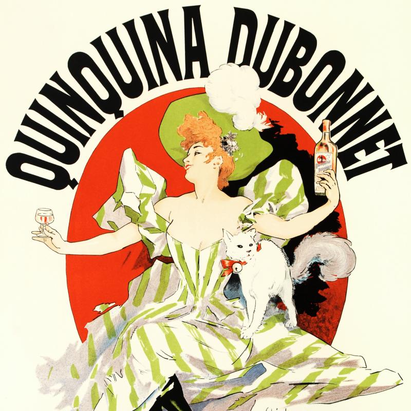 Quinquina Dubonnet RE Society Hand Pulled Lithograph Print Numbered and Signed