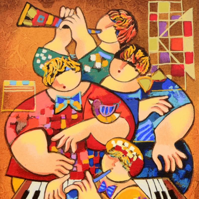 Slow Summer Tune Dorit Levi Artist Proof Serigraph Print Artist Hand Signed and EA Numbered