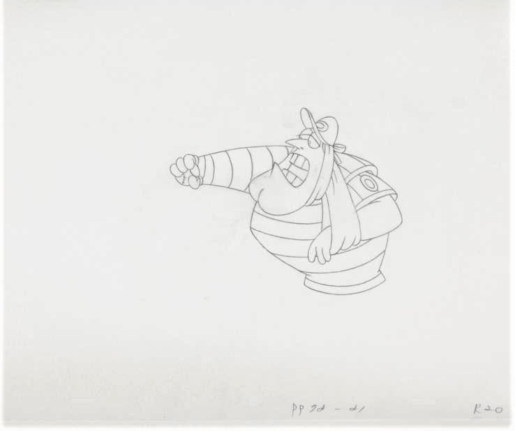 The Pink Panther Show MGM United Artists Production Animation Cel with Paired Pencil Sketch