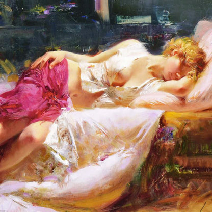 Dreaming in Color Pino Daeni Canvas Giclée Print Artist Hand Signed and Numbered