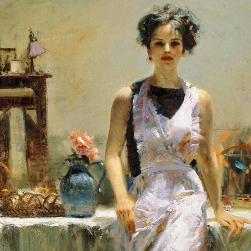 Evening Thoughts Pino Daeni Fine Art Giclée Print Artist Hand Signed and Numbered