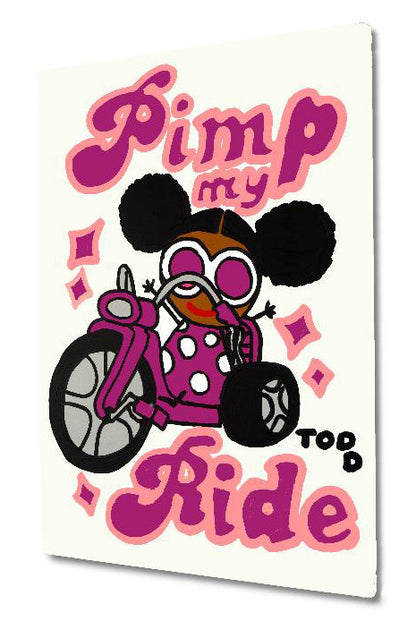 Pimp My Ride Todd Goldman Acrylic Canvas Painting Artist Hand Signed