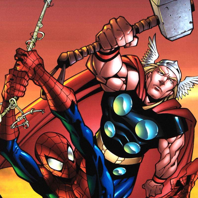 Marvel Age Spider Man Team Up 4 Marvel Comics Artist Randy Green Canvas Giclée Print Numbered