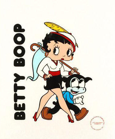 Betty Boop and Bimbo Sericel with King Features Syndicate Official Seal