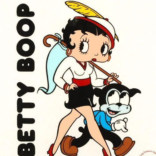 Betty Boop and Bimbo Sericel with King Features Syndicate Official Seal