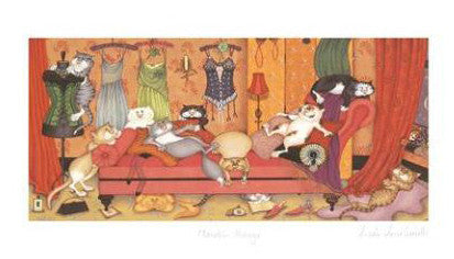 Mewlin Rouge Linda Jane Smith Lithograph Print Artist Hand Signed and US Numbered