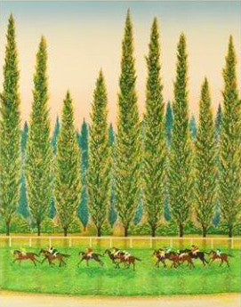 Courses a Maison Lafitte Fanch Ledan Artist Proof Lithograph Print Artist Hand Signed and Numbered