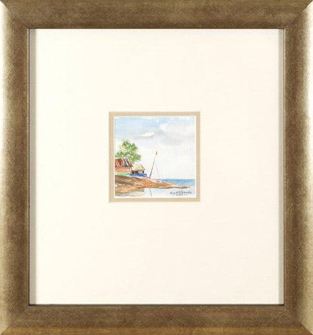 Inlet Martin Goode Original Watercolor Painting Artist Hand Signed Framed