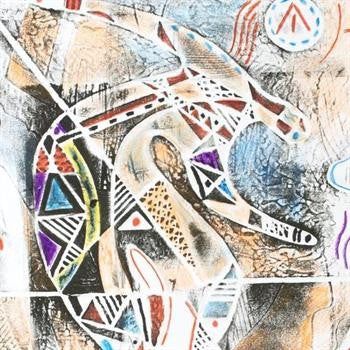 The Caller Neal Doty Original Mixed Media Artist Hand Signed