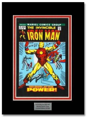 The Invincible Iron Man 47 Gil Kane Marvel Collector Covers Series Lithocel Print Numbered and Matted