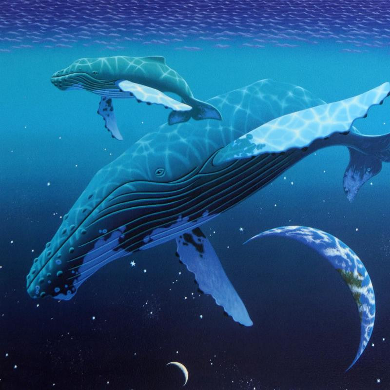 The Humpbacks World William Schimmel Fine Art Serigraph Print Artist Hand Signed and Numbered