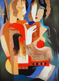 Contemplation with Pomegranate Arbe Berberyan Canvas Giclée Print Artist Hand Signed and Numbered