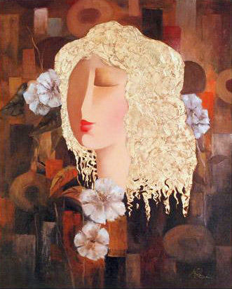 Secret Love Arbe Ara Berberyan Canvas Giclée Print Artist Hand Signed and Numbered