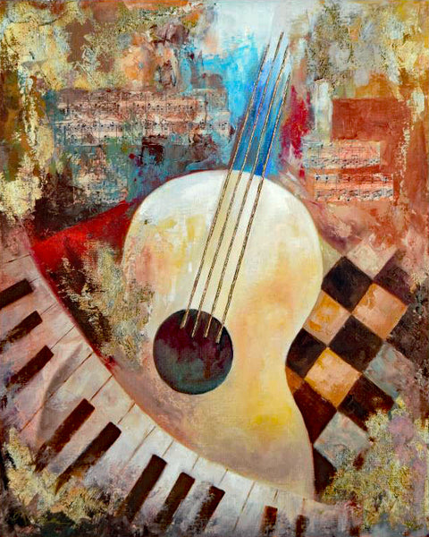 Music of the Mind Arbe Ara Berberyan Canvas Giclée Print Artist Hand Signed and Numbered