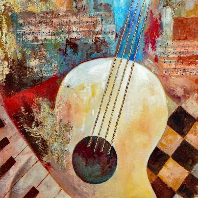 Music of the Mind Arbe Ara Berberyan Canvas Giclée Print Artist Hand Signed and Numbered