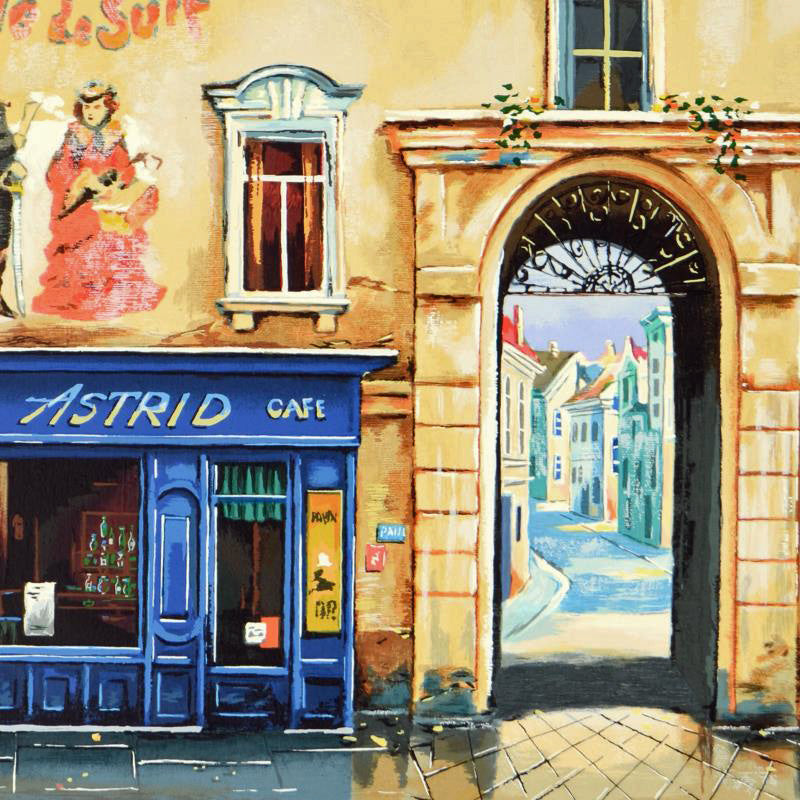 Bar Astrid Alexander Borewko Artist Proof Serigraph Artist Hand Signed and AP Numbered