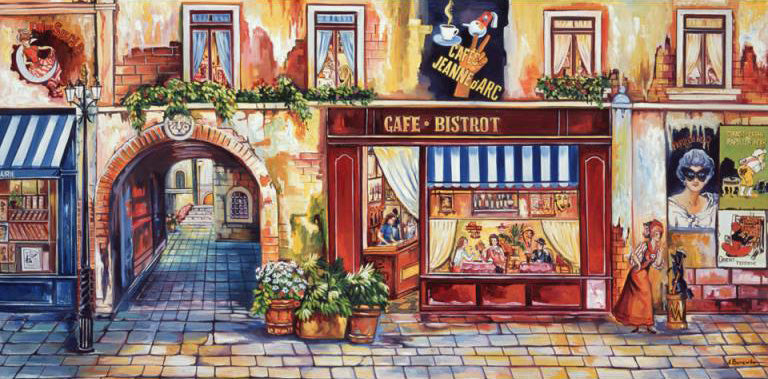 Lighted Road Alexander Borewko Canvas Giclee Artist Hand Signed and Numbered