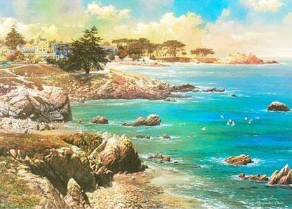 Along the Coast Alexander Chen Offset Lithograph Print Artist Hand Signed and Numbered