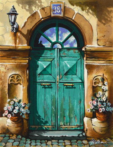 House No 38 Anatoly Metlan Lithograph Print Artist Hand Signed and Numbered