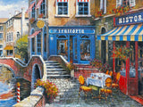 Outdoor Cafe Anatoly Metlan Lithograph Print Artist Hand Signed and Numbered