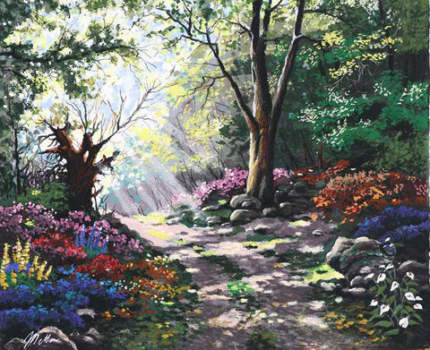 Rays of Sunshine Anatoly Metlan Canvas Serigraph Artist Hand Signed and Numbered