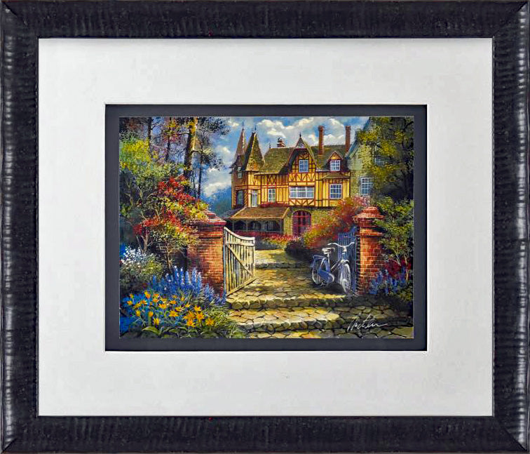 Castle in the Woods Anatoly Metlan Artist Proof Serigraph Print Artist Hand Signed and EA Numbered