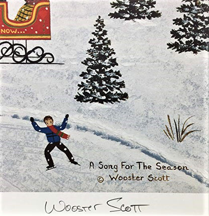 A Song for the Season Jane Wooster Scott Lithograph Print Artist Hand Signed and Numbered