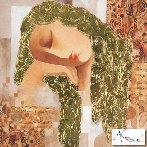 Transcendent Arbe Ara Berberyan Hand Embellished Canvas Giclée Print Artist Hand Signed and Numbered