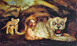 Daniel in the Lions Den Charles Bragg Limited Edition Lithograph Print Artist Hand Signed and Numbered