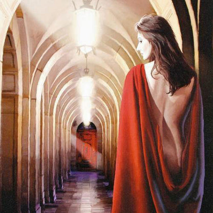 The Red Door Chris Dellorco Canvas Giclée Print Artist Hand Signed and Numbered