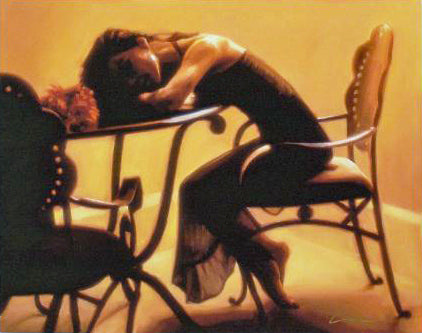 Restful Silhouette Carrie Graber Canvas Giclée Print Artist Hand Signed and Numbered