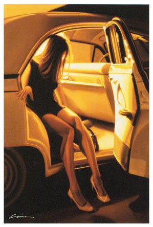 A Night in Old Town Carrie Graber Canvas Giclée Print Artist Hand Signed and Numbered