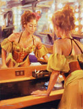 Backstage Carrie Graber Canvas Giclée Print Artist Hand Signed and Numbered