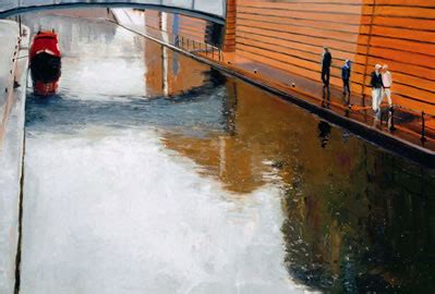 Canalside Reflections Reuben Colley Giclée Print Artist Hand Signed and Numbered